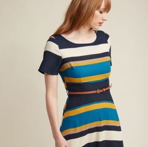 Multi Color Striped Dress Sz 4